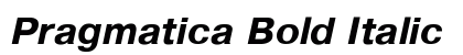 Pragmatica Bold Italic preview