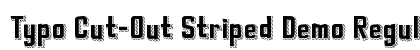 Typo Cut-Out Striped Demo Regular preview