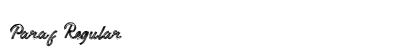 Paraf Regular Font Preview Paraf Regular Font Preview