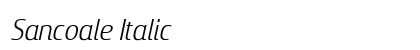 Sancoale Italic preview