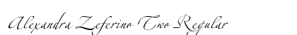 Alexandra Zeferino Two Regular font free download