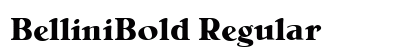 BelliniBold Regular font free download