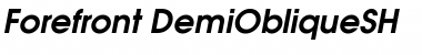 Forefront DemiObliqueSH Font