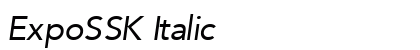 ExpoSSK Italic Preview