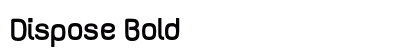 Dispose Bold Font Preview