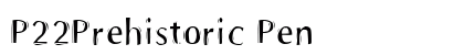 P22Prehistoric Pen Font Preview