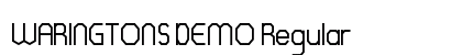 WARINGTONS DEMO Regular Font Preview