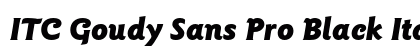 ITC Goudy Sans Pro Black Italic preview