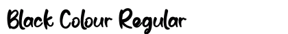 Black Colour Regular Font Black Colour Regular Font Preview