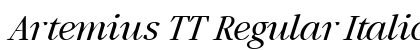 Artemius TT Regular Italic preview