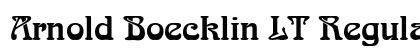 Arnold Boecklin LT Regular Font Preview