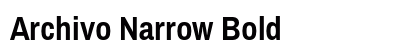 Archivo Narrow Bold preview Archivo Narrow Bold preview