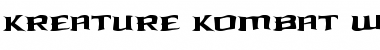 Download Kreature Kombat Warped Font