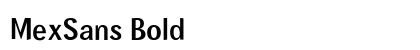MexSans Bold Font Preview