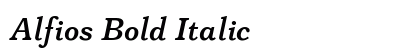 Alfios Bold Italic preview