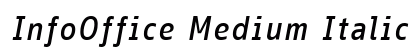 InfoOffice Medium Italic preview InfoOffice Medium Italic preview