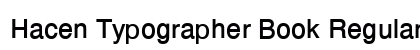 Hacen Typographer Book Regular preview