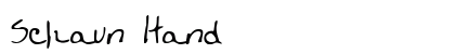 Schaun Hand Font Preview