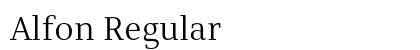 Alfon Regular Font Alfon Regular Font Preview