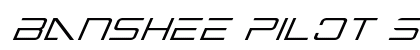 Banshee Pilot Super-Italic Italic Font Banshee Pilot Super-Italic Italic Font Preview