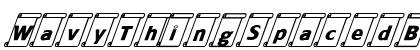 WavyThingSpacedBoldItalics Regular