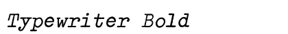 Typewriter Bold Preview