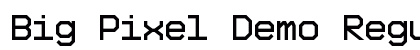 Big Pixel Demo Regular preview Big Pixel Demo Regular preview