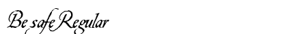 Be safe Regular Font Preview