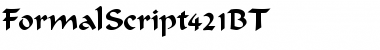 FormalScript421BT Font