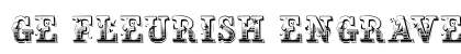 GE Fleurish Engraved Caps Regular Font Preview