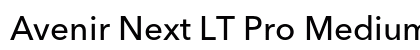 Avenir Next LT Pro Medium font free download