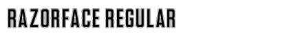 RazorFace Regular Font Preview