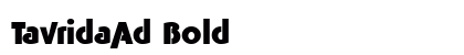 TavridaAd Bold Font Preview