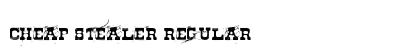 Cheap stealer Regular Font Preview