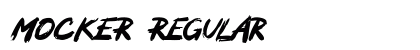 MOCKER Regular Font MOCKER Regular Font Preview