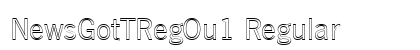 NewsGotTRegOu1 Regular Font Preview