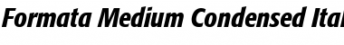 Formata ItalicBold Font