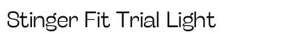 Stinger Fit Trial Light Font Stinger Fit Trial Light Font Preview