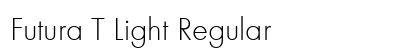 Futura T Light Regular