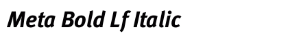 Meta Bold Lf Italic Preview