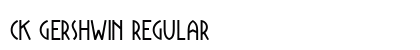 CK Gershwin Regular font free download