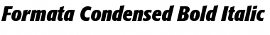 Formata-Condensed BoldItalic Font