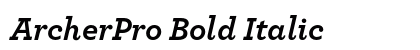 ArcherPro Bold Italic Preview