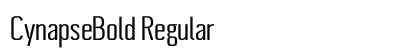 CynapseBold Regular Font Preview