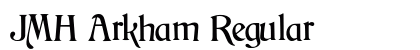 JMH Arkham Regular Font Preview