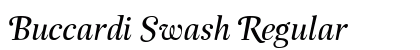 Buccardi Swash Regular Font Preview