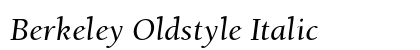 Berkeley Oldstyle Italic font free download