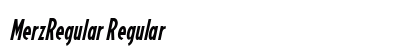 MerzRegular Regular Font Preview