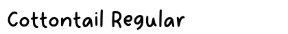 Cottontail Regular preview Cottontail Regular preview