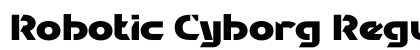 Robotic Cyborg Regular Font Preview